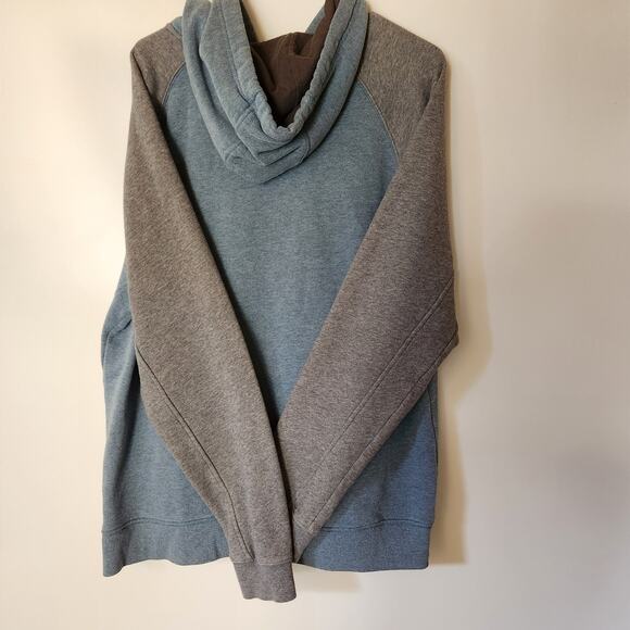 Men's Columbia Gray Black Hoodie Size XL Cotton Pockets Drawstring Outdoors - Picture 3 of 4